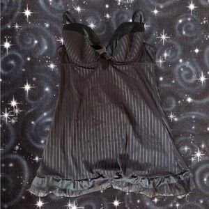 Beautiful Black Striped Women's lingerie dress 💋